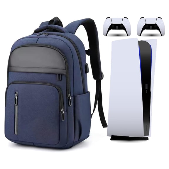 Mochila para consola PS5, bolsa de viaje para mandos y accesorios de videojuegos