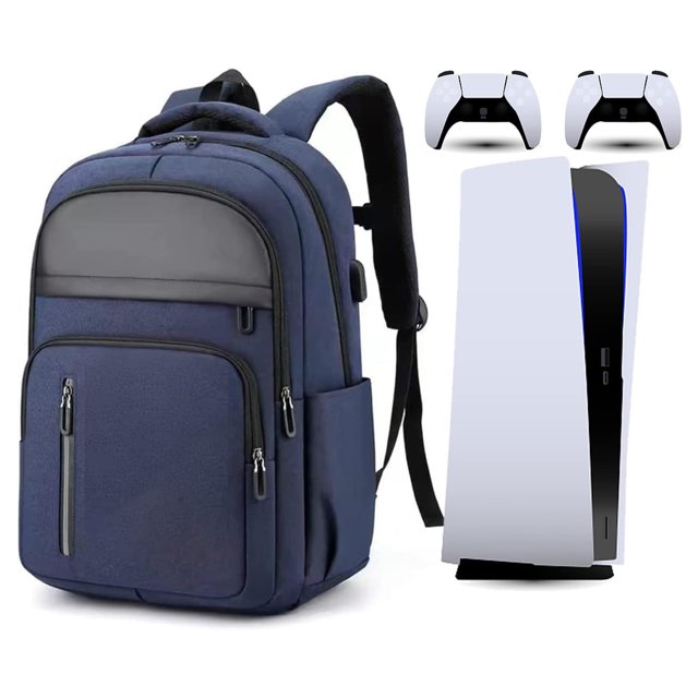 Backpack for PS5 Console, Travel Bag for Game Controllers and Gaming Accessories