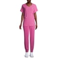 thumbnail image 2 of ClimateRight by Cuddl Duds Short Sleeve V-Neck Scrub Top (Women's ), 2 of 6