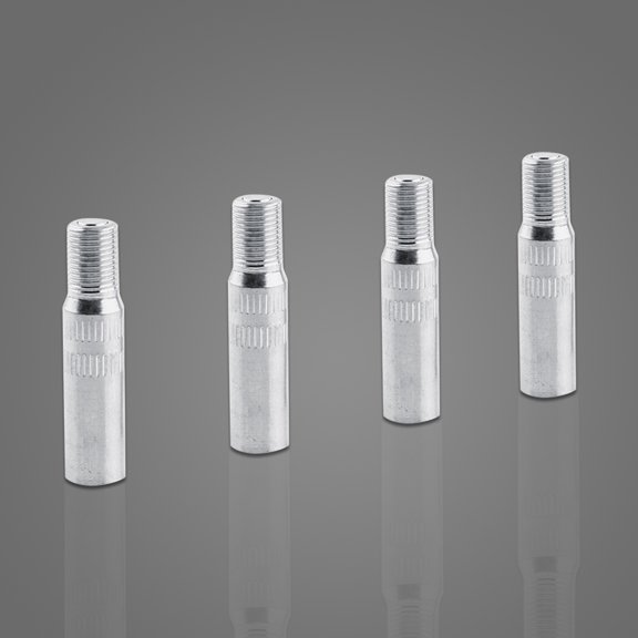 4x Metal Automotive Wheel Valve Caps Stem Extensions Car Truck Van