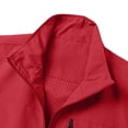 thumbnail image 6 of GrmtClth Men's Outdoor Cycling Fishing Vest Stand Collar Zipper Front Multi Secure Pockets Lightweight Breathable Waistcoat Red S, 6 of 9