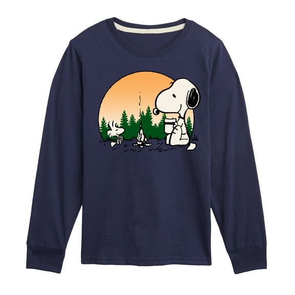 Peanuts - Campfire Mugs - Toddler & Youth Long Sleeve Graphic T-Shirt