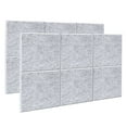 thumbnail image 1 of AGPtek 12pcs Acoustic Absorption Panel silver gray, 1 of 9
