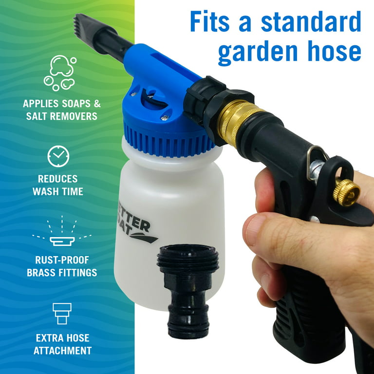 How to use the garden hose foam cannon. 