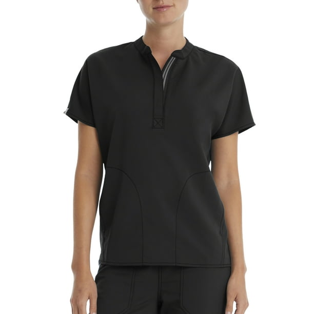 Scrubstar Women's Ultimate Mandarin Collar Stretch Twill Scrub Top
