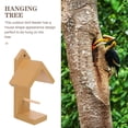 thumbnail image 2 of OULII 1Pcs Outdoor Bird Feeder in Wood with House Shape and Triangular Roof, 2 of 5