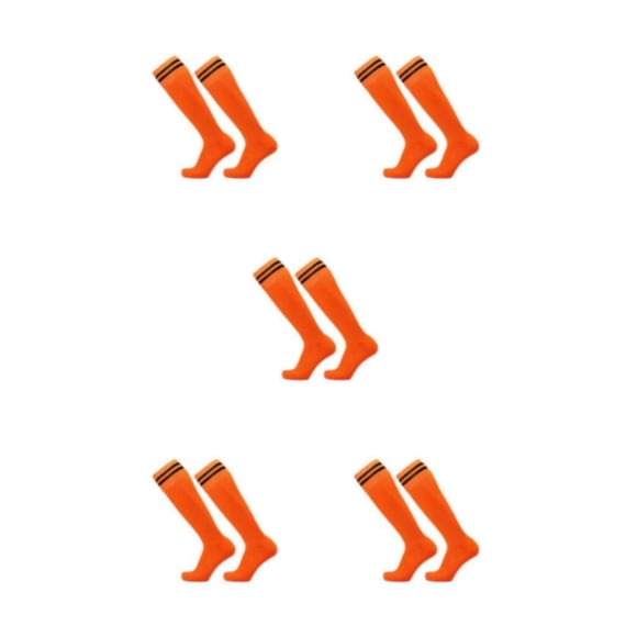 Calcetines atléticos Yuarrent para hombre cómodos y convenientes para hockey y fútbol naranja