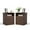 Set of 2 Brown, variant on Demi Bonn 18" Side Table with Fast Charging Station USB C Cable Fast Charging, End Table Nightstand with Drawer and Shelf for Bedroom, Living Room, White