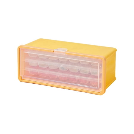 

Food Grade Ice Cube Molds with Container Ice Cube Trays with Scoop for Microwave Freezer Dishwasher Yellow