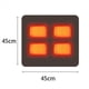 thumbnail image 4 of 2X Suministros Cojín de Asiento Alimentado por USB Cojín de Silla con Calefacción Portátil + Control de Temperatura Inteligente para Acampar en Casa S+B, 4 of 4