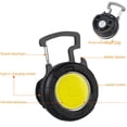 thumbnail image 3 of Luz de trabajo con clip para tapa, luz tipo C con carga tipo mazorca, llavero con luz LED magnética potente, luz de inspección, abridor de botellas, luz portátil, 3 of 3