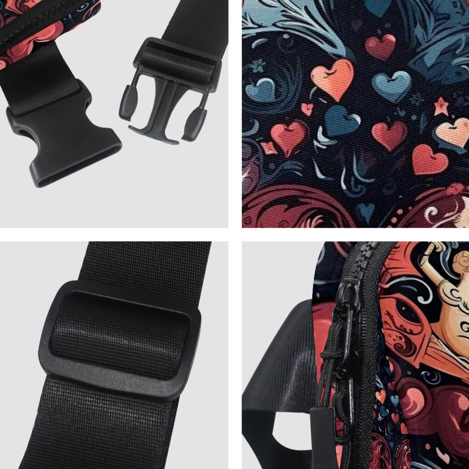 Love Lightweight Adjustable Running Belt with Extension Strap - Unisex Fanny Bag Crossbody Bag Cross Body Bag