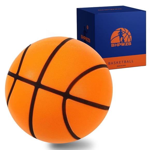 Balón de baloncesto BHPWZB talla 7 silencioso para interior de espuma, 75 cm