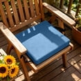 thumbnail image 3 of Square Stool Cushion Memory Foam 9.8 Inch Anti-Slip Seat Cushions with Ties Thickened 2 Inch Washable Chair Pad Removable Cover Breathable for Dining, Kitchen, Bar Chairs, 3 of 5