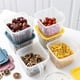 thumbnail image 3 of Yuarrent Contenedor de alimentos, contenedor de almacenamiento de alimentos de cocina con cesta escurridora, organizador de ahorro con caja de Organizadores de utensilios de cocina Numero 3, 3 of 6