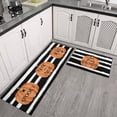 thumbnail image 2 of Fall Pumpkin Gnomes Kitchen Rugs and Mats Sets of 2,Thanksgiving Autumn Harvest Doormat Rubber Backing Non-Slip Floor Mat for Sink Waterproof Runner Rugs for Laundry Room 17x30+17x48inch, 2 of 5