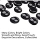 thumbnail image 5 of Piedras de vidrio negro Decoración de mármol Piedras de vidrio utilizadas para la decoración del hogar Relleno de jarrones Decoración del fondo del pescado alrededor de 310 g/bolsa, 5 of 5