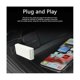 thumbnail image 1 of Adaptador CarPlay yuxing con cable a inalámbrico Estéreo para automóvil Conexión USB Plug and Play blanco, 1 of 5