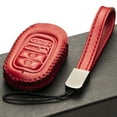 thumbnail image 5 of Vitodeco Leather Key Fob Case Compatible with Honda Civic, Civic Hatchback, Accord, HR-V, CRV, Pilot, Passport 2023 - 2026(4-Button, Red), 5 of 6