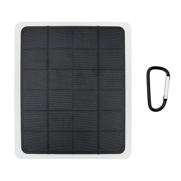 Yeacher 20W DC 5V Solar Panel Monocrystalline Solar with Output USB & Type-C Ports for Outdoor Camping Hiking Travel