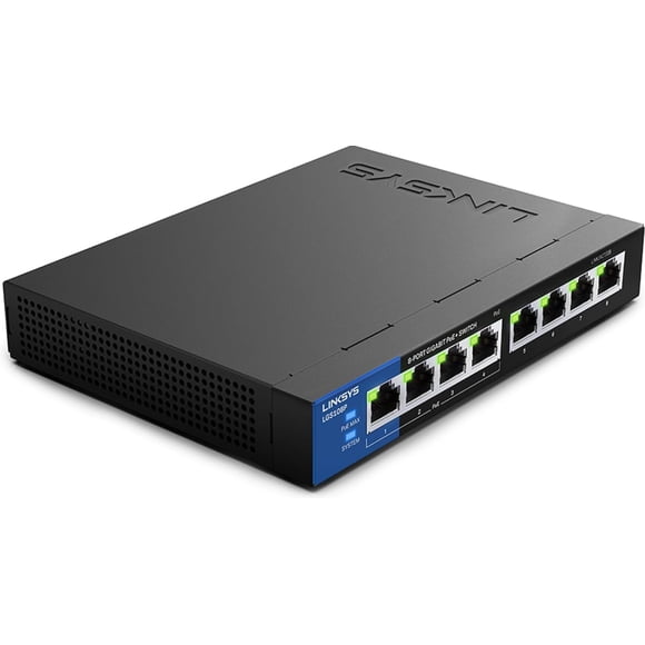Linksys 8-Port Business Desktop Gigabit PoE+ Switch (LGS108P)