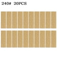 thumbnail image 1 of 20Pcs 3.5 x 1Inch Detail Sander Refills Finishing Sander Paper 60-320Grit, 1 of 5