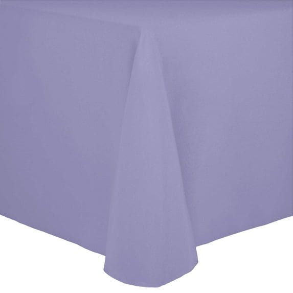 Ultimate Textile Cotton-feel 70 x 104-Inch Oval Tablecloth Lilac Light Purple