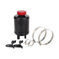thumbnail image 2 of BLACK Aluminum Universal Racing Car Power Steering Fluid Reservoir Tank + Clamps, 2 of 5