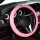 thumbnail image 4 of Women Steering Wheel Cover Cute Universal Antislip Pu Lether Rhinestones Car Steering Wheel Cover Pink, 4 of 4