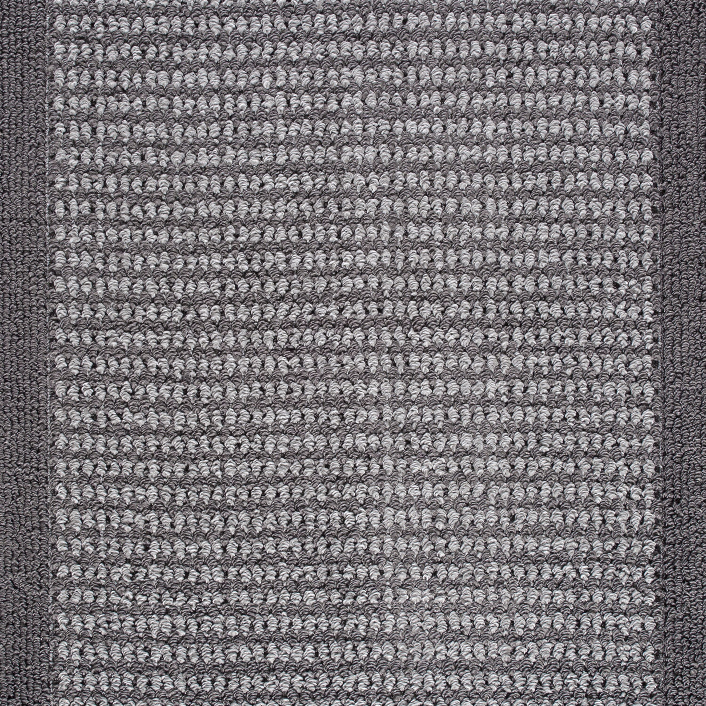 Mainstays Machine Washable Faux Sisal Area Rug, Gray, 1'8" x 2'10"