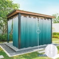 thumbnail image 6 of Outdoor Curtains for Patio Waterproof, Teal Ombre Outdoor Privacy Panels Grommet, Contemporary Gradient Abstract Art Blackout Outside Curtains for Porch/Cabana/Pergola/Gazebo 54"x95", 1 Panel, 6 of 8