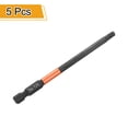 thumbnail image 3 of Uxcell 5pcs Punta de destornillador Torx T25 de 4" de longitud con vástago hexagonal de 1/4" magnético a prueba de manipulaciones de 6 puntos, 3 of 7