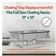 thumbnail image 4 of Caterpax Disposable Chafing Dish Refill Kit – 3 Full Size & 6 Half Size Disposable Buffet Trays with 6 x 4 Hour Fuel Cans & Serving Utensils – Replacement Set, 4 of 5