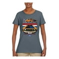 thumbnail image 2 of Wild Bobby Mustang Powered by Ford Performance Cars and Trucks Women Graphic Tee, Charcoal, XX-Large, 2 of 6