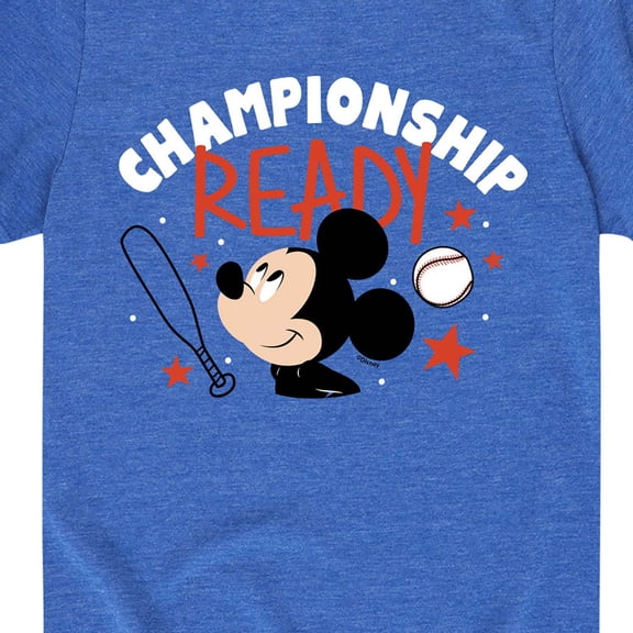 Mickey & Friends - Championship Ready - Toddler And Youth Short Sleeve Graphic T-Shirt