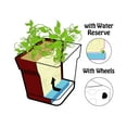 thumbnail image 3 of Mintra Garden - 14.5in Square - Large Garden Pot With Wheels (14.5inW x 15inH), 3 of 11