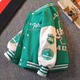 thumbnail image 4 of Chaqueta de niño, abrigo de primavera y otoño, ropa de béisbol de moda para bebés pequeños y guapos, tops de primavera, 4 of 5