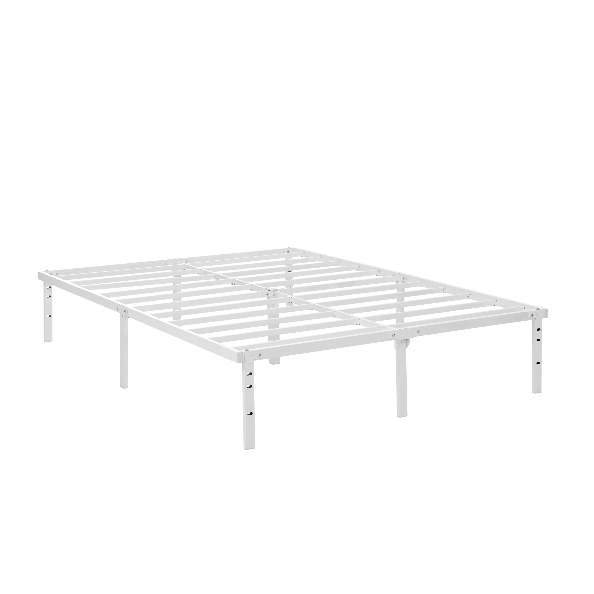 Mainstays 14 Heavy Duty Steel Slat Full Platform Bed Frame White