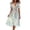 Light Blue, variant on Summer Dresses for Women Casual Plus Size Wrap V Neck Solid Color Tunic Dress Short Sleeve A-Line Ruffle Hem Flowy Dress