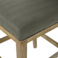 thumbnail image 6 of Noble House Elmcrest Fabric Upholstered 27 Inch Counter Stools, Set of 2, Deep Gray and Weathered Natural, 6 of 8