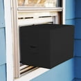 thumbnail image 5 of Window AC Cover 18 Oz Waterproof - 100% Weather Resistant AC Window Unit Cover with Air Pockets and Elastic for Snug Fit (17W x 12D x 13H, Black), 5 of 6
