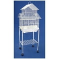 thumbnail image 2 of Ymlgroup 5844 3 by 8" Bar Spacing Pagoda Small Bird Cage - 18"x14" in White, 2 of 2
