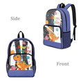 thumbnail image 2 of SEANATIVE Kids Transparent Backpack Clear Bookbag See Through School Bag Heavy Duty PVC 2026 Trendy Backpacks for Preschool Elementary Students, Dinosaur Planet Print, 2 of 7