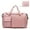 Pink, variant on Travel Duffel Bag,Grey Foldable Gym Bag Large Capacity Yoga Bags Waterproof Sports Tote Bag, for Travel, Sports, Gym
