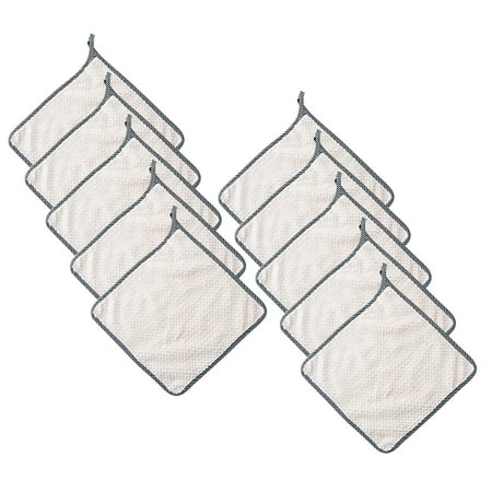 

Clearance! Lognanla Kitchen Towels 10Pc Non-Stick Oil Hand Towel Rags Can Be Hung Rags Kitchen Rags Lazy Rags Cleaning Rags White