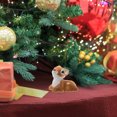thumbnail image 3 of ColoMX 2 figuras de reno navideño: adornos navideños realistas de ciervo, figuras de reno de peluche, decoración navideña para reuniones familiares, fiestas y exhibiciones de temporada., 3 of 8