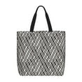 thumbnail image 1 of Easygdp Black White Stripes Bolsa Tote para Mujer, Bolso de Hombro para Trabajo, Playa, Viajes, Compras y Supermercado, 1 of 7