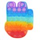thumbnail image 1 of Juguete sensorial de burbujas de empuje para bebé, juguete colorido para aliviar el estrés y autismo, juego de mesa, 1 of 5