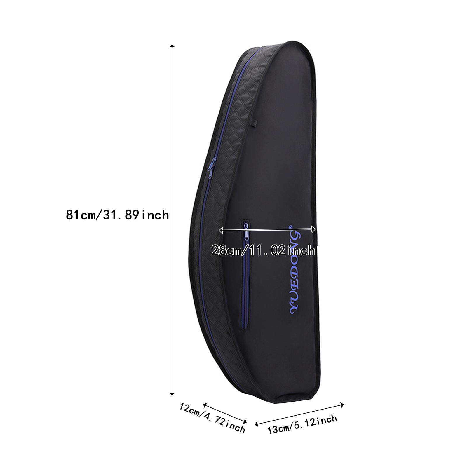 QccHieUs 4/4 Violin Case Violin Box Folding Lightweight Accessories Storage Pouch Fashion black