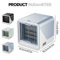 thumbnail image 3 of Haidf Portable Air Conditioner Fan, Evaporative Air Cooler with Large Capacity Water Tank, Mini Air Conditioner for Home, Office, and Travel, Ultra Quiet Cold Air Fan, Black, 3 of 9